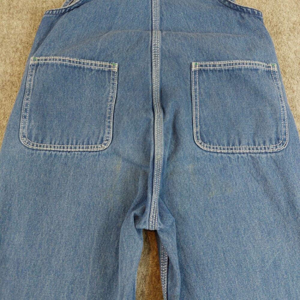 Liberty Denim Bib Overalls Youth Size 18R Blue Jean Farm Chores Fair 4-H Outdoor - Picture 2 of 8
